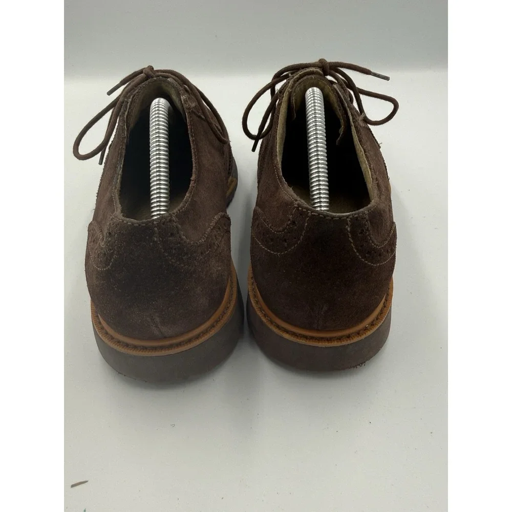 Cole Haan Grand OS Wingtip Brogue Oxford Dress Shoes Mens Size 9.5M Suede Brown